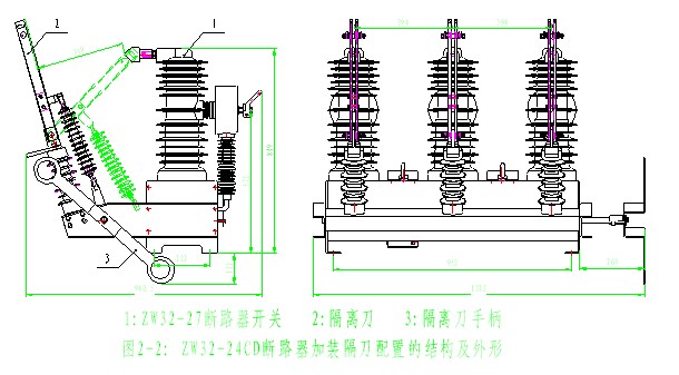 智能分界開關(guān)結(jié)構(gòu)示意圖
